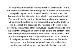 Automatic conventional weaving