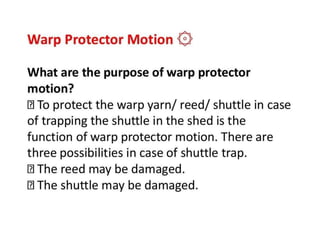 Automatic conventional weaving