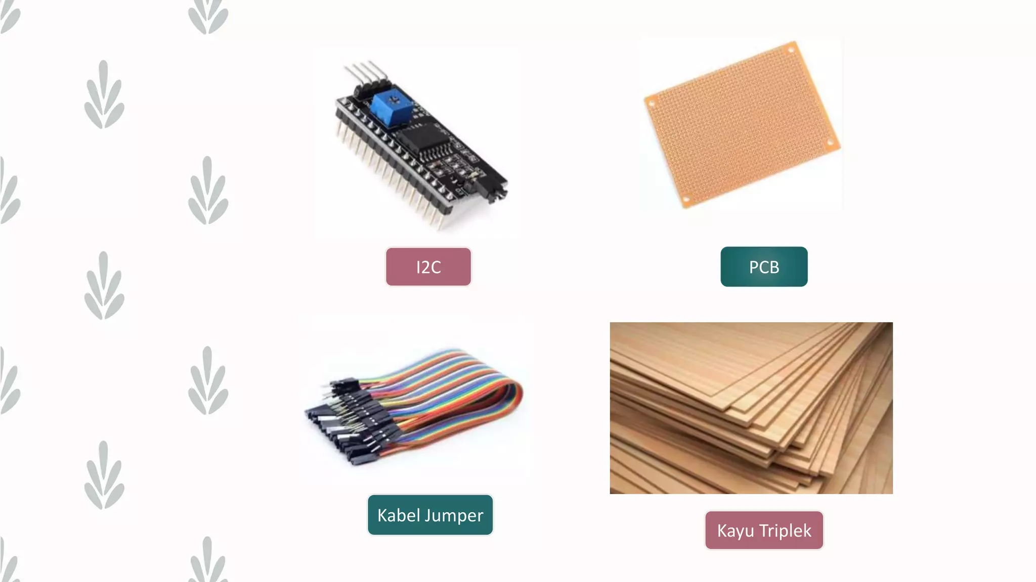 I2C Kabel Jumper PCB Kayu Triplek 