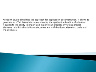 Automatic documentation with mule | PPTX