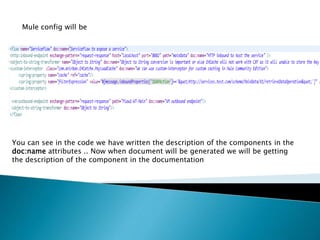 Automatic documentation with mule | PPTX