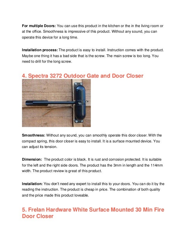 Automatic Door Closer