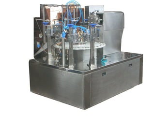 Automatic double head tube filling machine for creams, ointments, adhesives