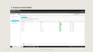 2023 Automatic fare collection system 19
2. Inspector Activity Master
 