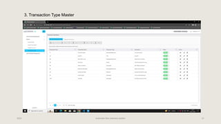 2023 Automatic fare collection system 21
3. Transaction Type Master
 
