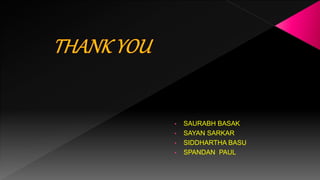 • SAURABH BASAK
• SAYAN SARKAR
• SIDDHARTHA BASU
• SPANDAN PAUL
 