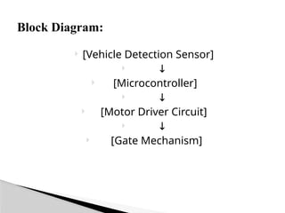 Automatic Gate System by Sensing the Vehicle ppt (1).pptx