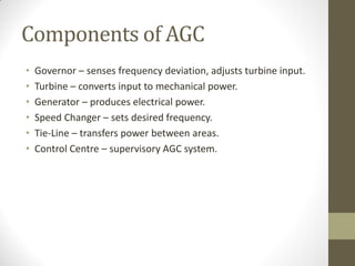 *Automatic Generation and Control (AGC)* | PDF