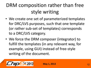 TRACK C: A new method for automatic generation of DRC and LVS runsets ...