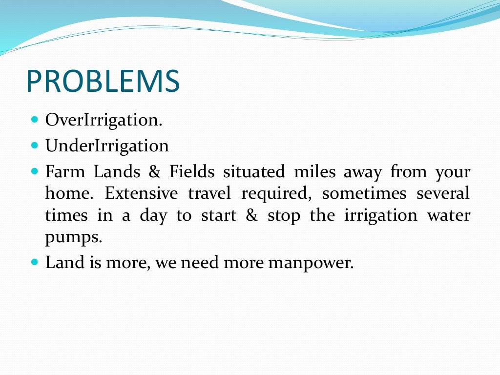 Automatic irrigation system ppt