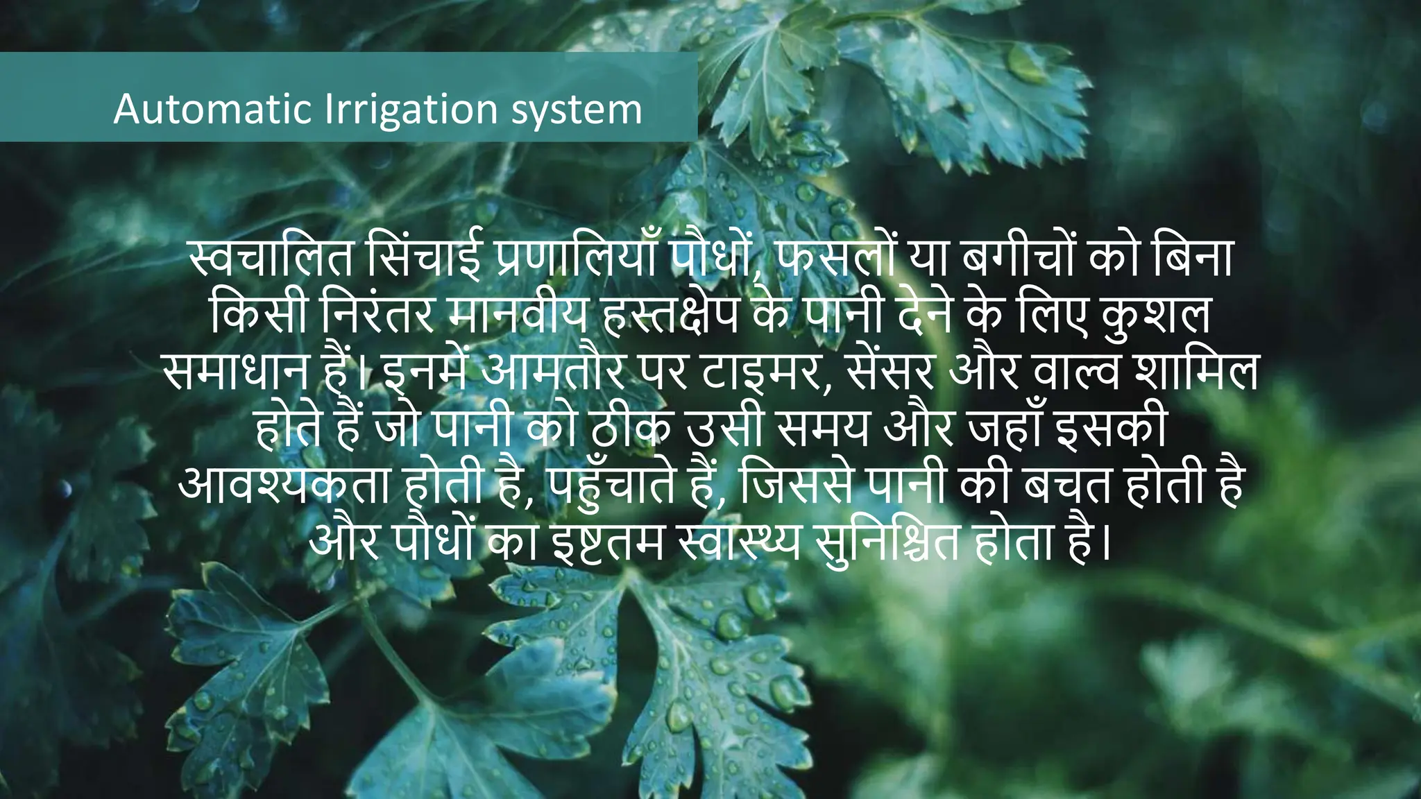Automatic Irrigation ppt automatic irrigation system using ardinod | PPT