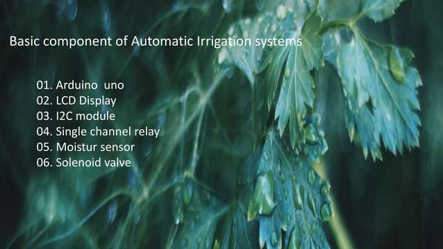 Automatic Irrigation ppt automatic irrigation system using ardinod ...