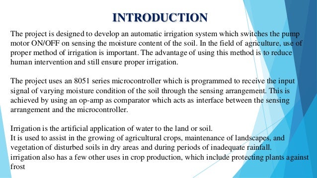 literature review of smart irrigation system literature review of smart irrigation system