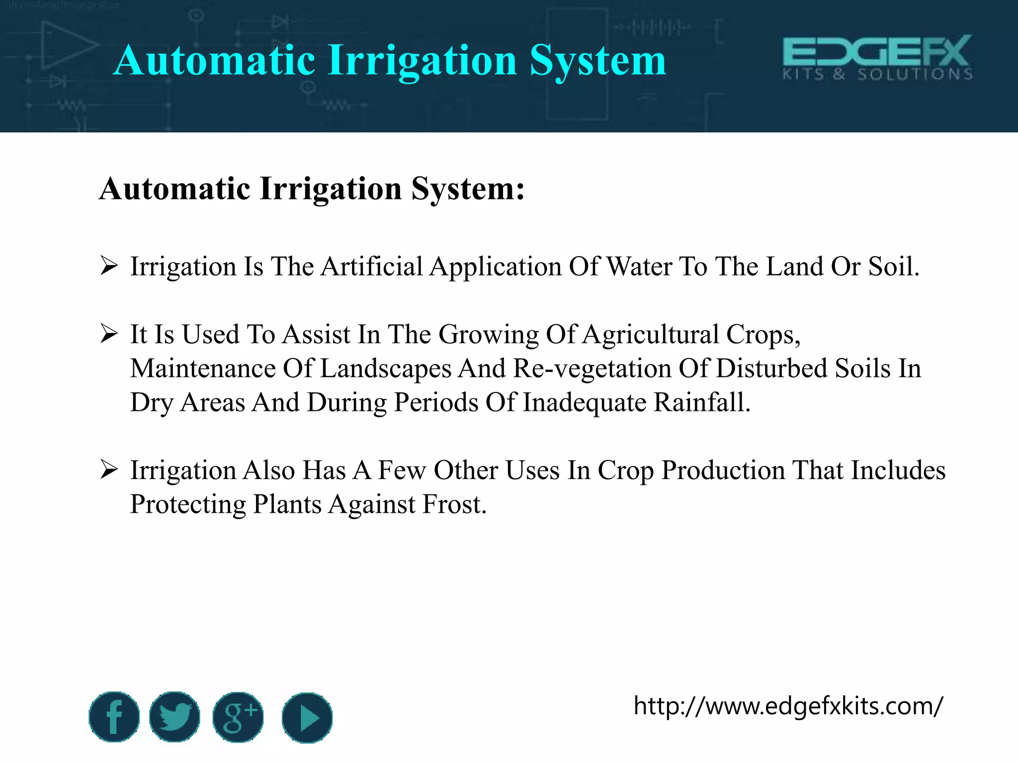 Automatic Irrigation System | PPTX