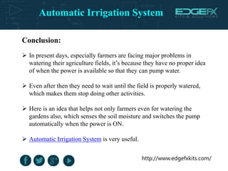Automatic Irrigation System | PPTX
