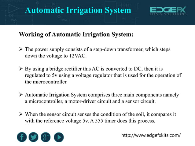 Automatic Irrigation System | PPTX