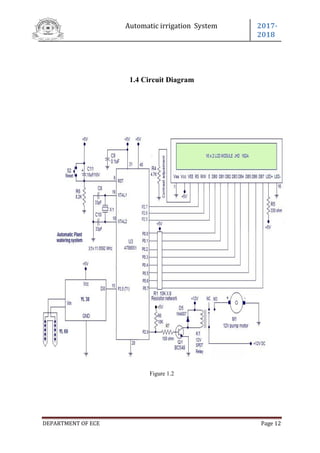 Automatic irrigation system by using 89s52 | PDF
