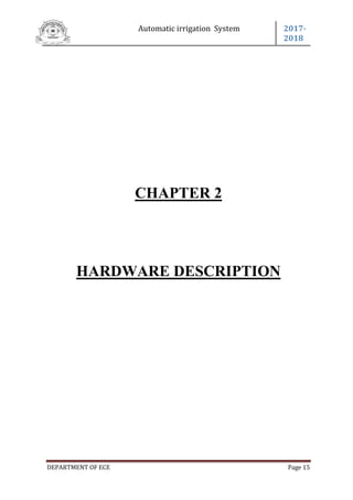 Automatic irrigation system by using 89s52 | PDF