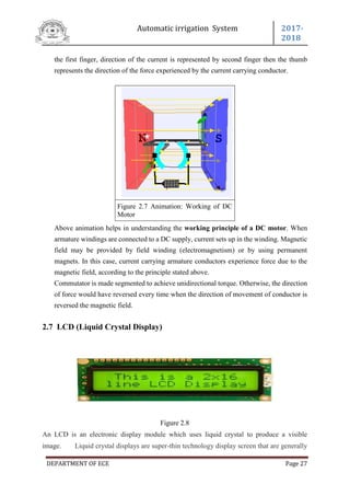 Automatic irrigation system by using 89s52 | PDF