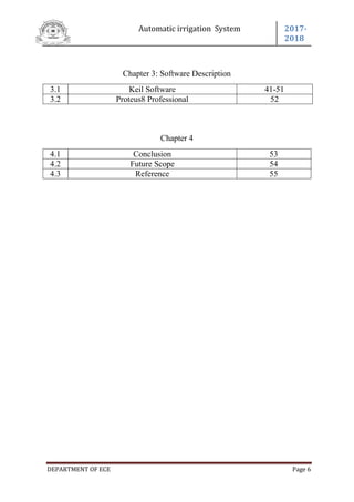 Automatic irrigation system by using 89s52 | PDF