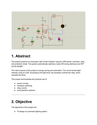 Automatic Light Control System_Final_Project (Dilara Rzazada) | PDF