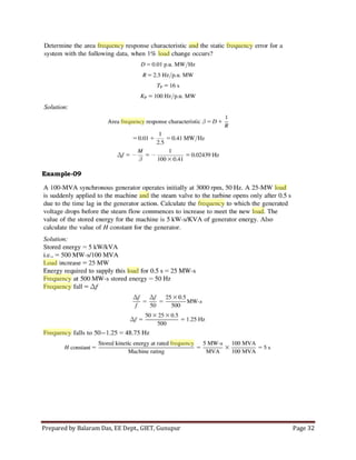 Prepared by Balaram Das, EE Dept., GIET, Gunupur Page 32
Example-09
 