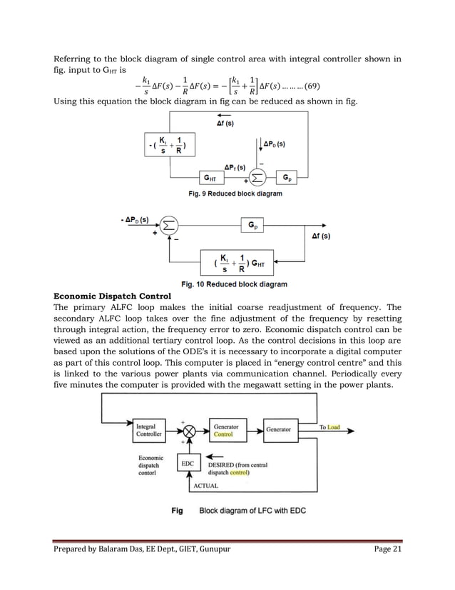 Automatic load frequency control