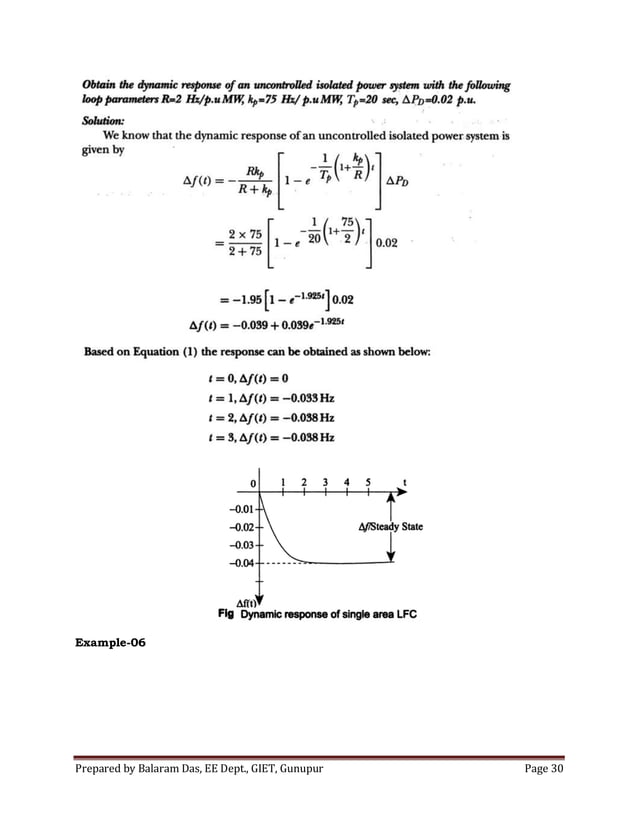 Automatic load frequency control