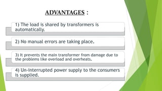 Automatic load sharing of transformer using microcontroller | PPTX