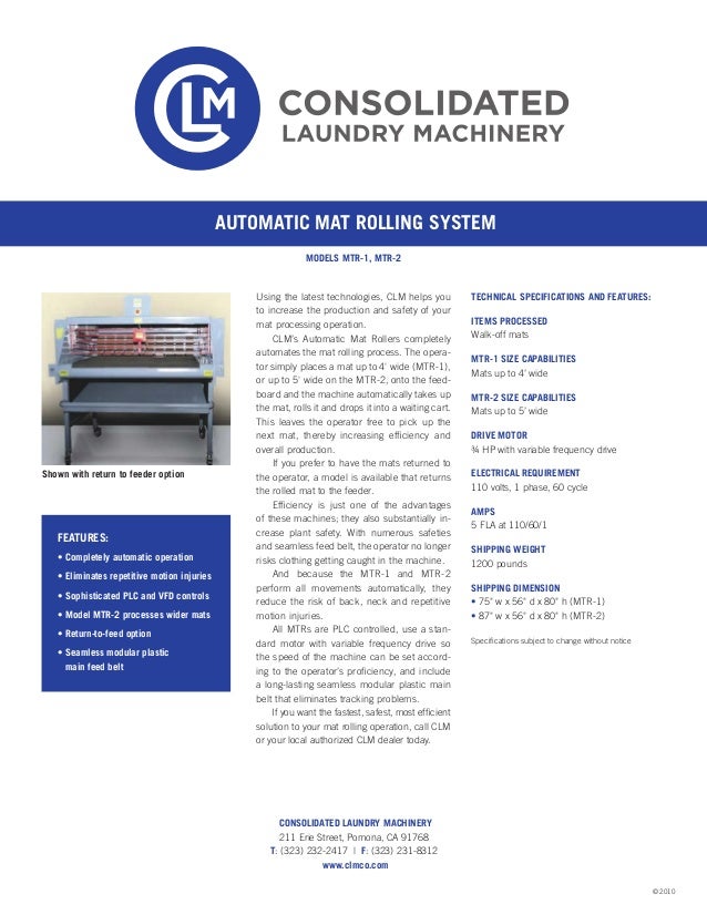Automatic Mat Rolling System