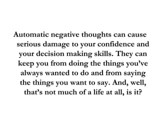 Automatic Negative Thoughts Images Wolfli