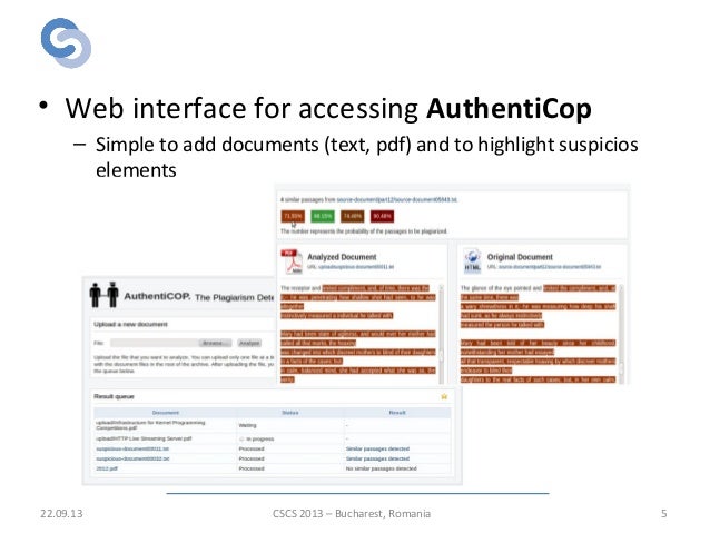 Plagiarism detection system