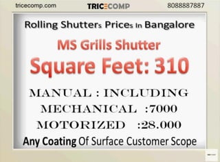 Automatic Rolling Shutter Price Bangalore,