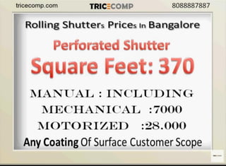Automatic Rolling Shutter Price Bangalore,