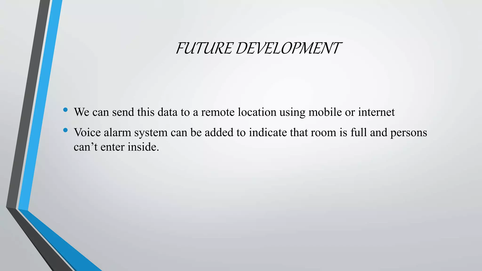 Automatic room light controller with bi directional visitor counter ...