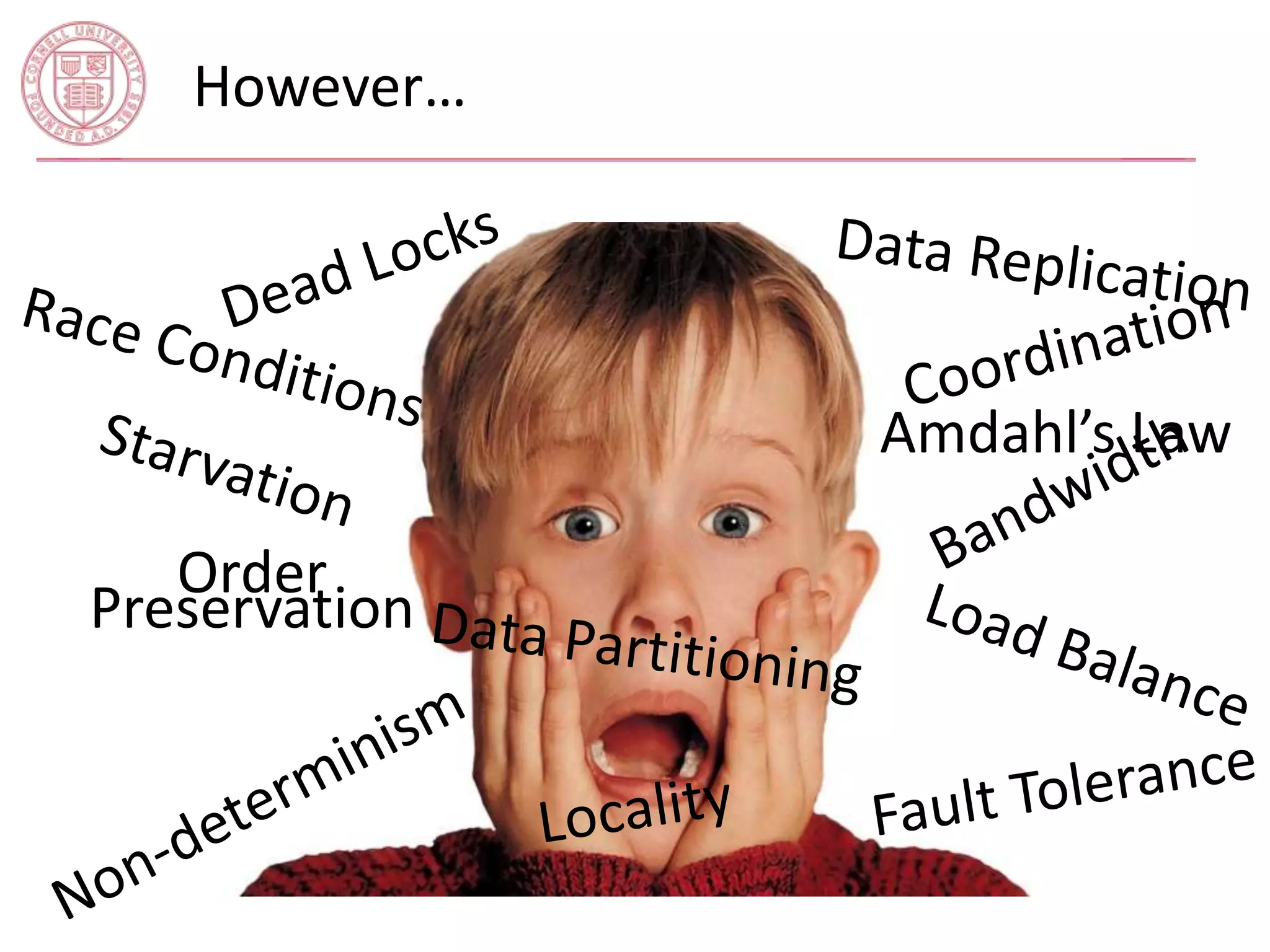 However… 
Amdahl’s Law 
Order 
Preservation 
 