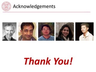 Acknowledgements 
Thank You! 
 