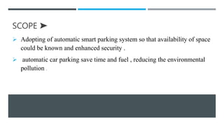 AUTOMATIC SMART CAR PARKING SYSTEM.pptx