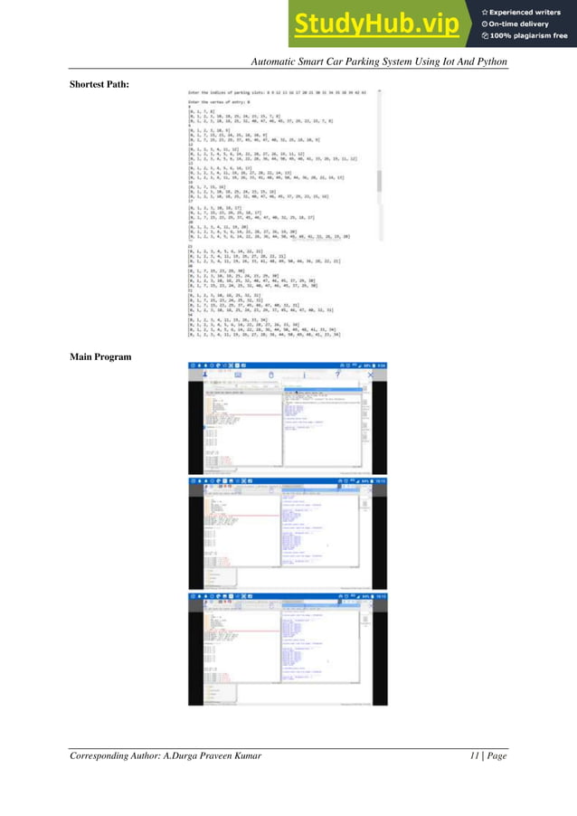 Automatic Smart Car Parking System Using Iot And Python | PDF ...