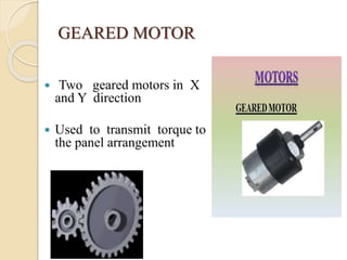 Automatic solar tracking system using interfacing ic and geared motor ...