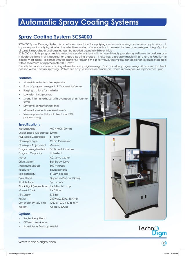 Automatic Spray Coating System Technodimg Innovation