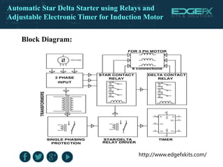 Automatic Star Delta Starter Using Relays And Adjustable
