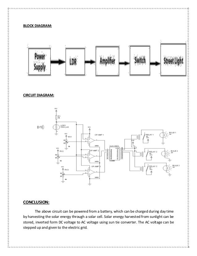 Automatic Street Light Control System