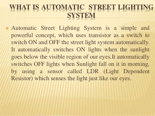 Automatic Street Lighting System automatic-street-lighting-system