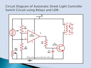 Automatic street light using ldr and relay | PPT