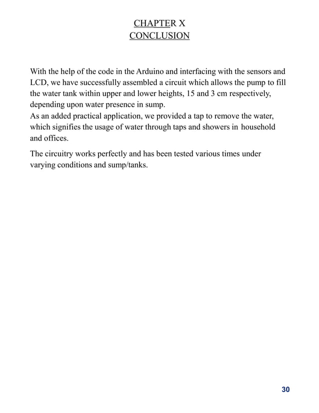 Automatic tank level control using arduino mega converted | PPTX