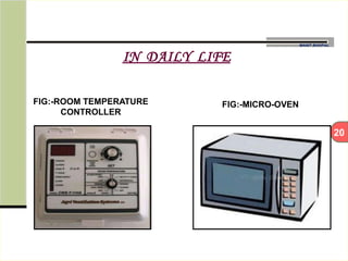 20
MANIT BHOPAL
IN DAILY LIFE
FIG:-MICRO-OVENFIG:-ROOM TEMPERATURE
CONTROLLER
 
