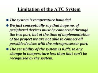 Automatic temperature control using 8085 microprocessor | PPTX