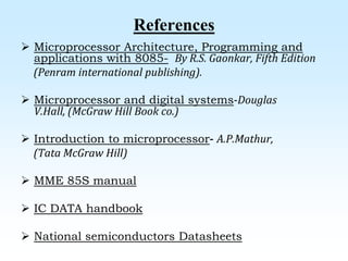 Automatic temperature control using 8085 microprocessor | PPTX