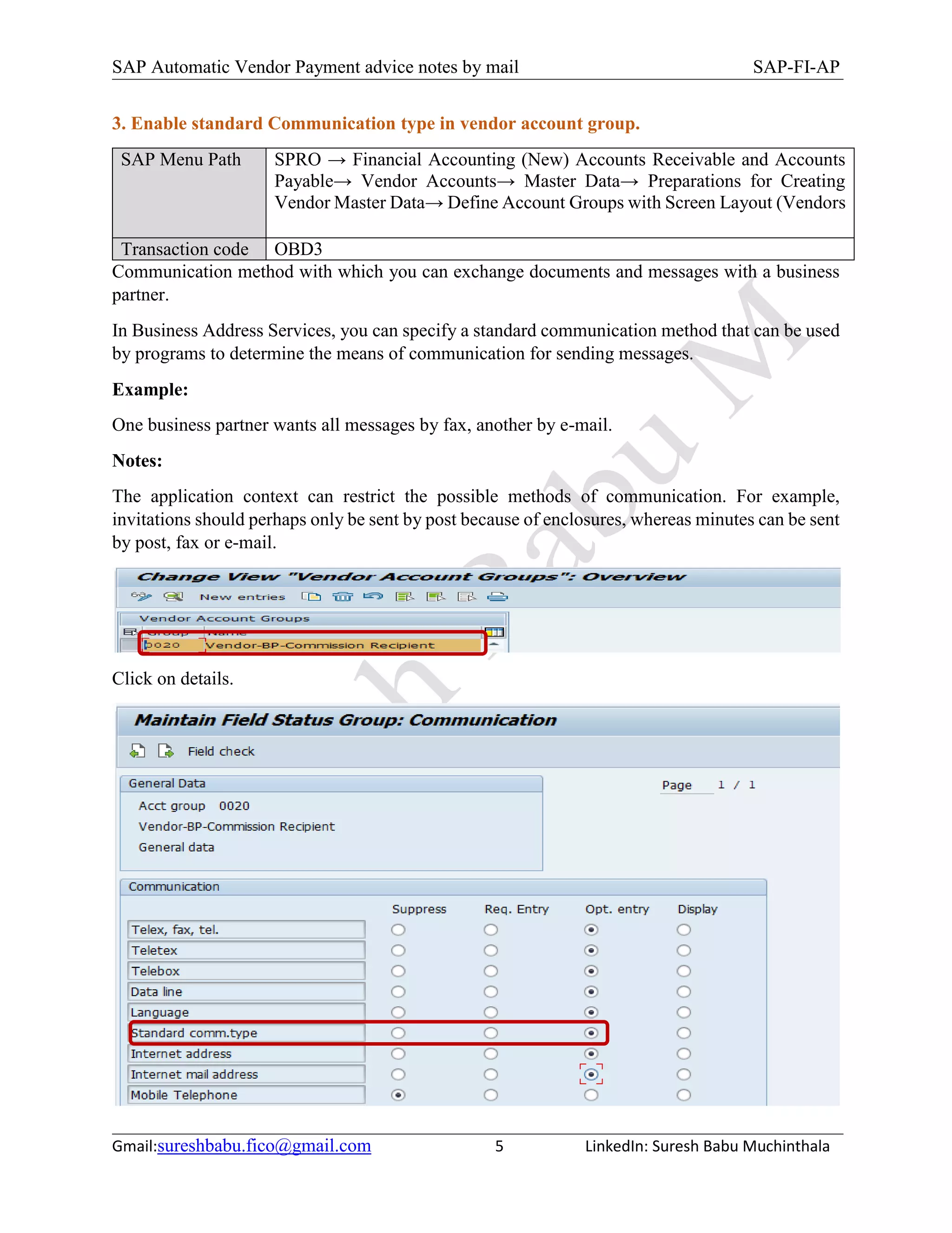 Automatic vendor payment advice notes by mail | PDF